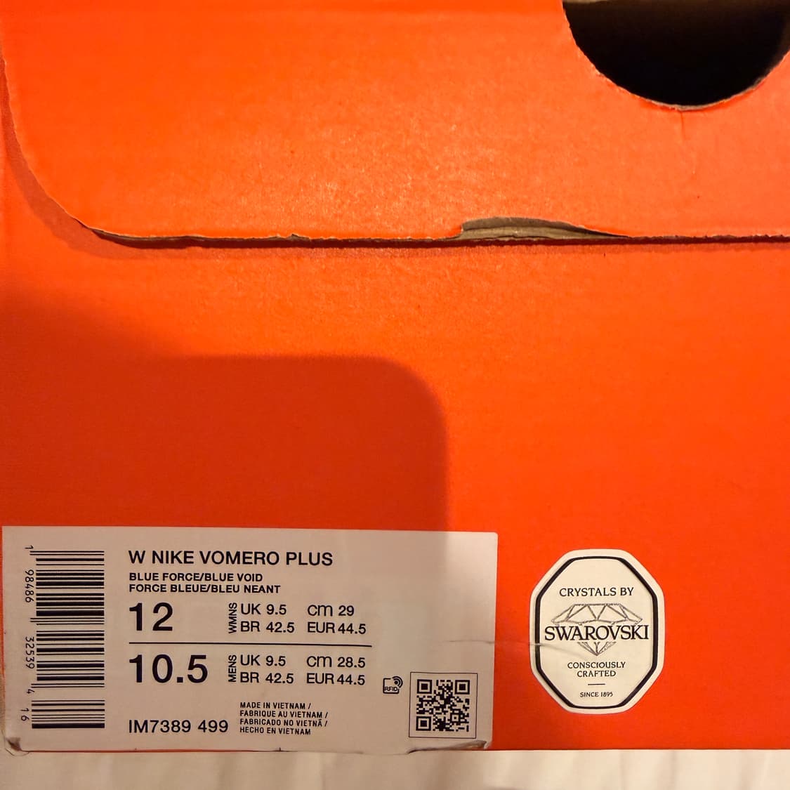 W NIKE 나이키 보메로 플러스 스와로브스키 콜라보 러닝화 운동화 상품이미지3