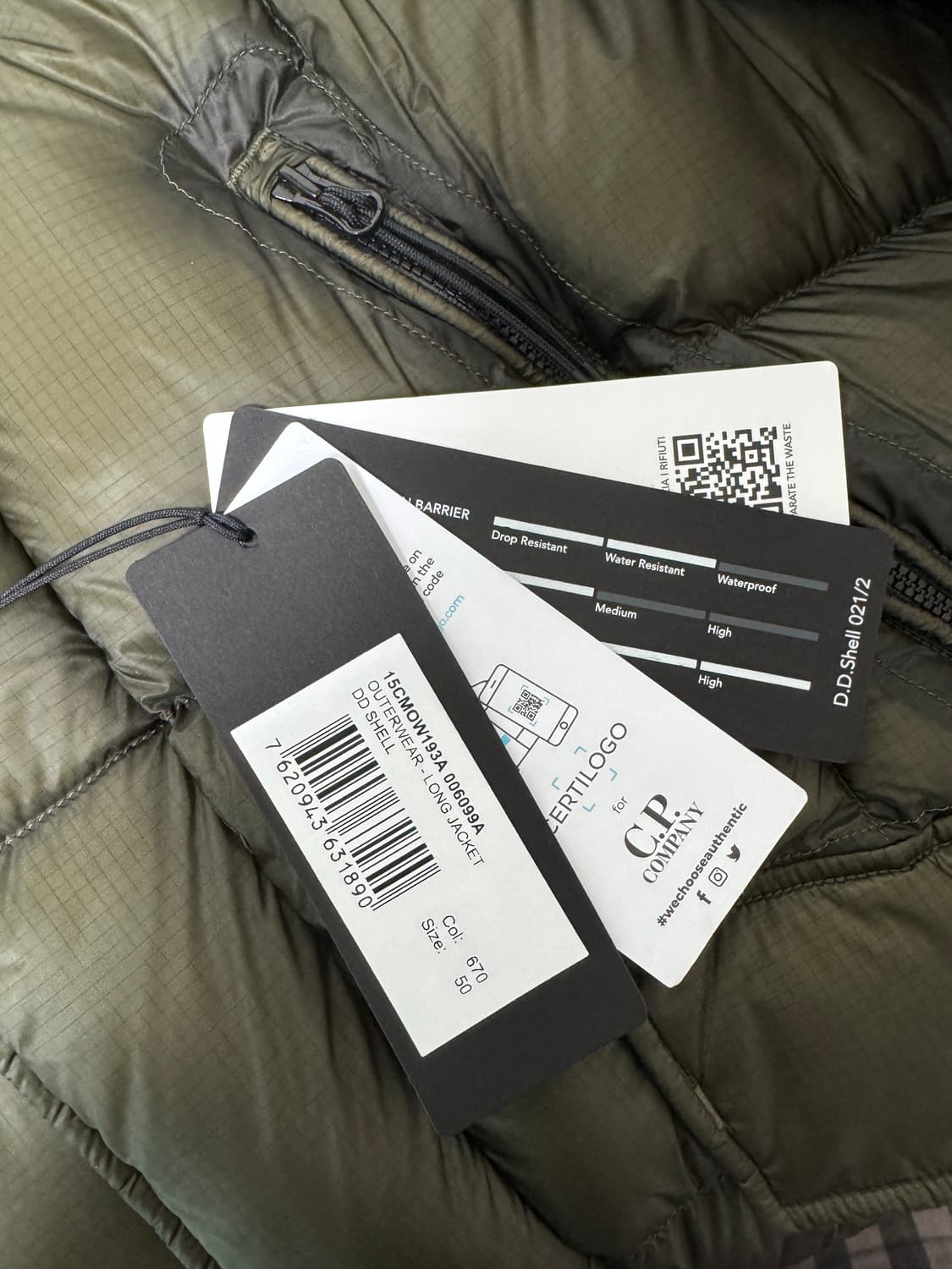 CP컴퍼니 DD쉘 디디쉘 남성 패딩 자켓 50 (23FW 상품)  상품이미지6