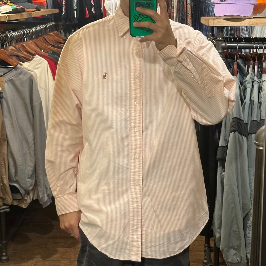 [HI] 폴로 랄프로렌 클래식셔츠 핑크 상품이미지1