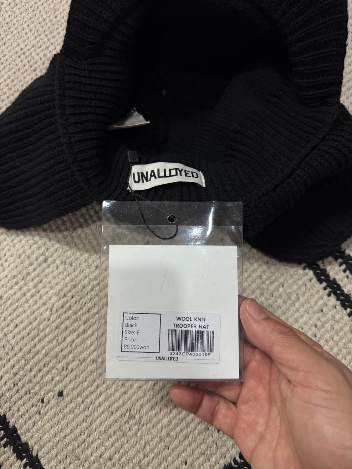 [새제품] 어널로이드 트루퍼햇 - 블랙 상품이미지5