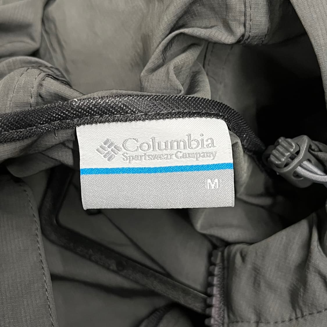 [정품/M] 컬럼비아 후드 바람막이 자켓 그레이 b10 상품이미지5