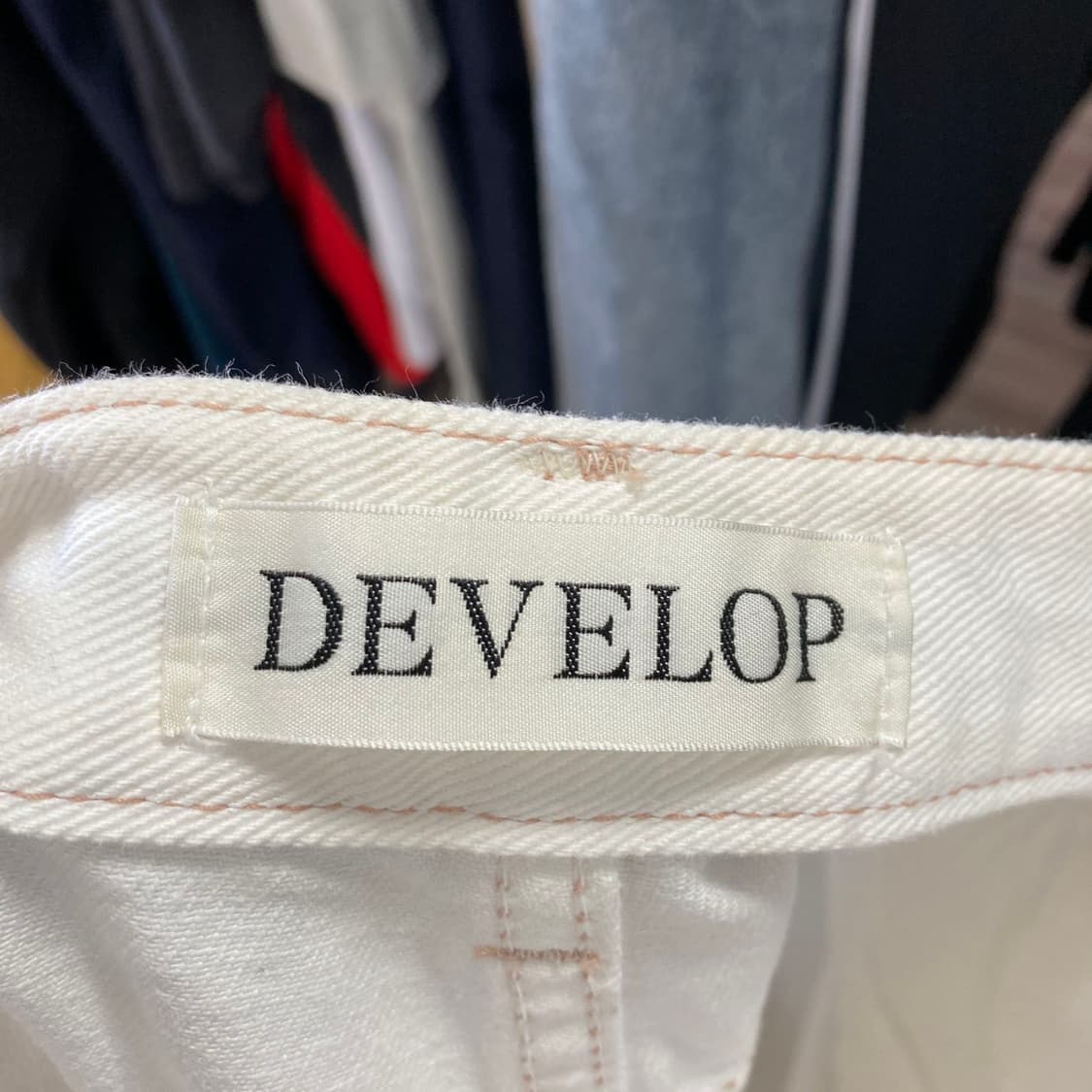 DEVELOP 여 와이드팬츠 화이트 26 상품이미지4
