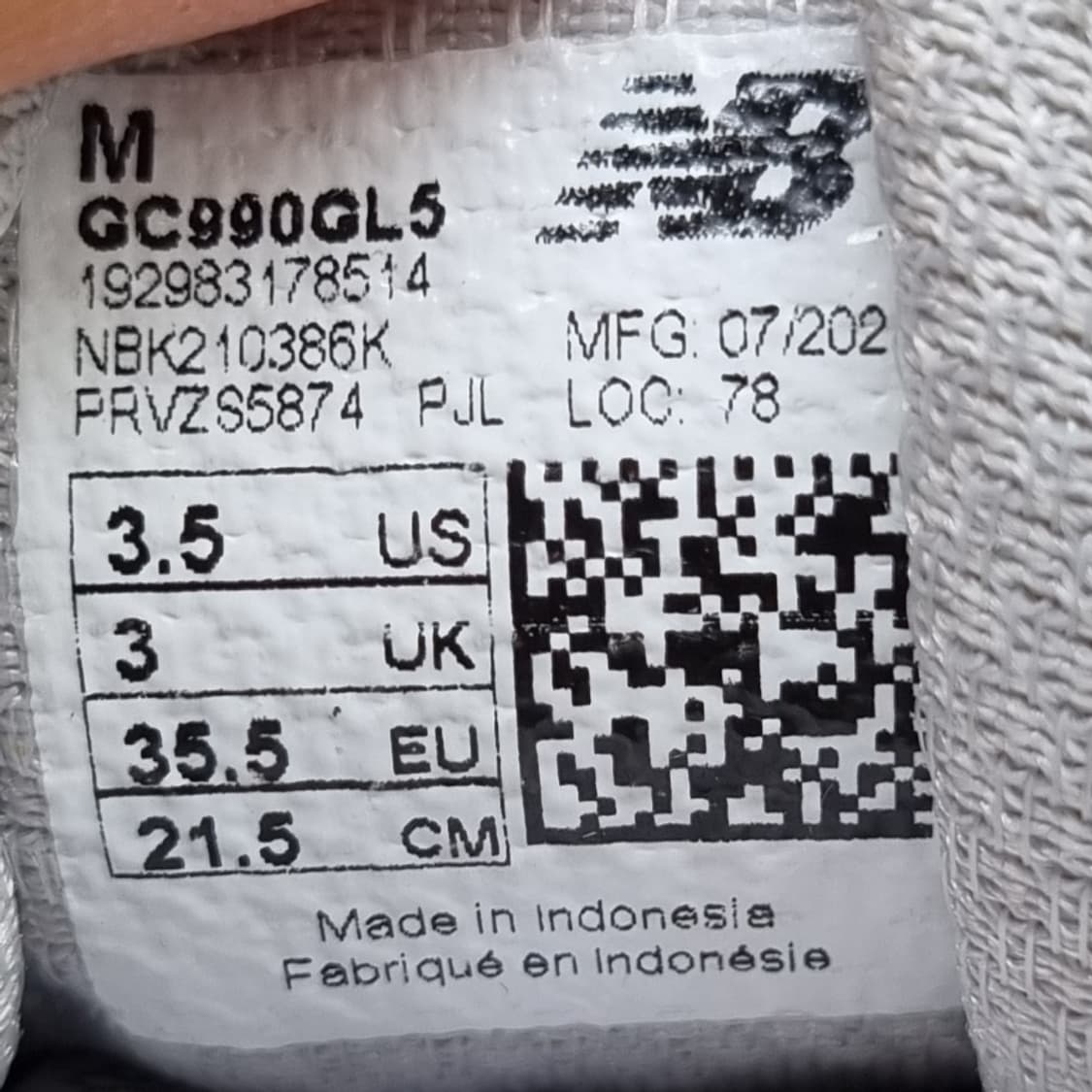 뉴발란스 990 v5 운동화215 상품이미지6