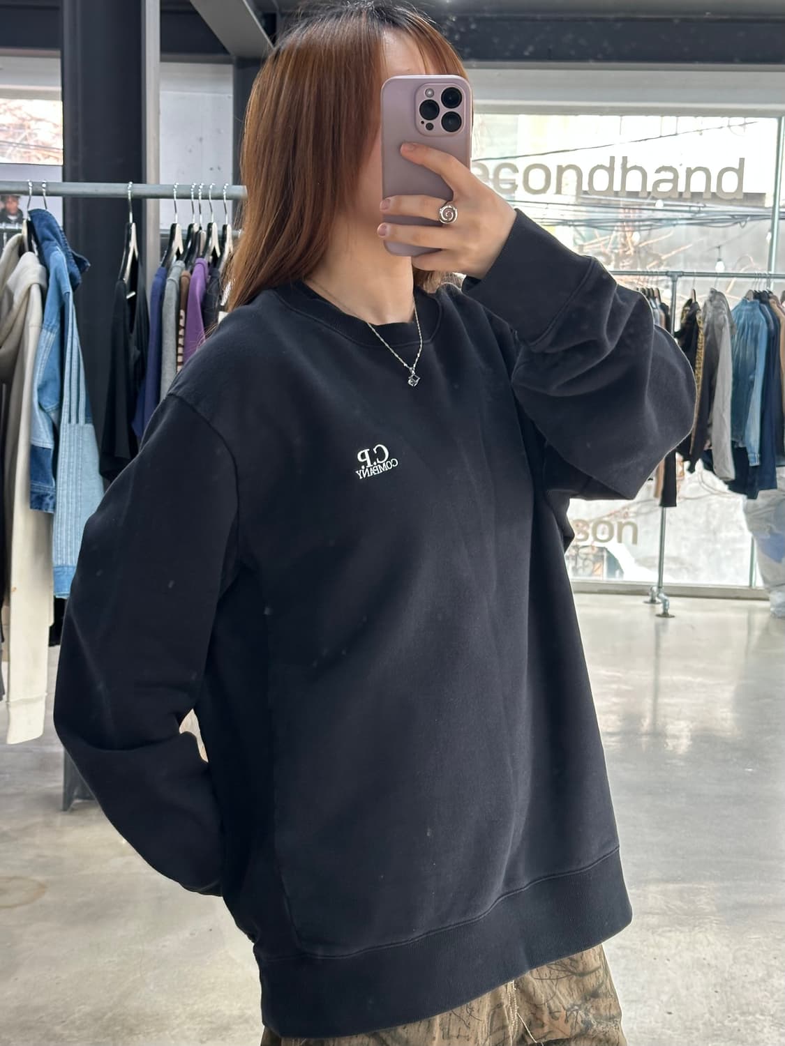 C.P Company 자수로고 크루넥 스웻셔츠 맨투맨 상품이미지2