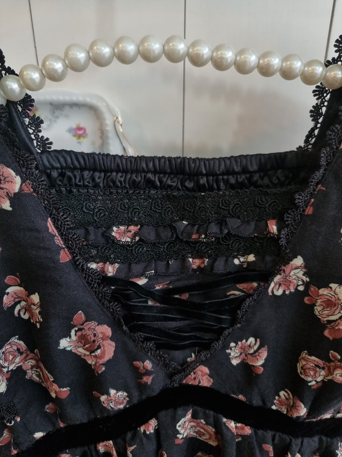 (axes femme, 액시즈팜) 로즈 플라워 레이스 원피스 상품이미지3