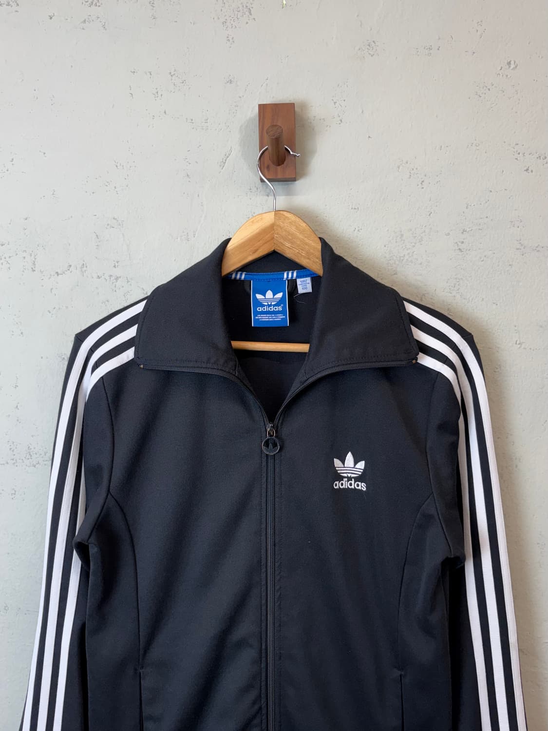 아디다스 구형 유로파 삼선 트랙탑 져지 블랙 상품이미지2