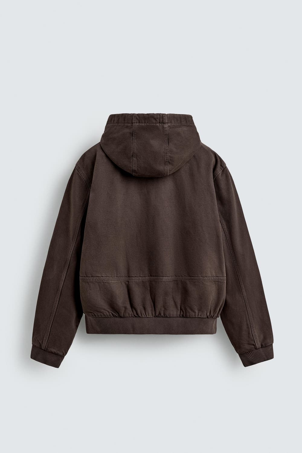 자라 후드 패딩 자켓 브라운 상품이미지2