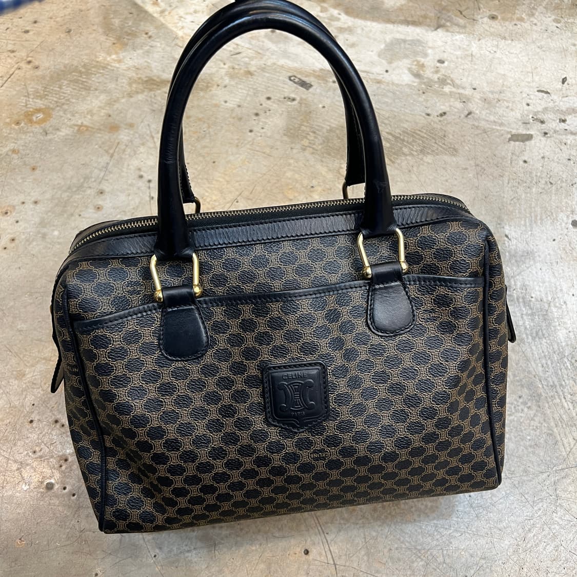 셀린느 블랙 마카담 미니 보스턴백 상품이미지1