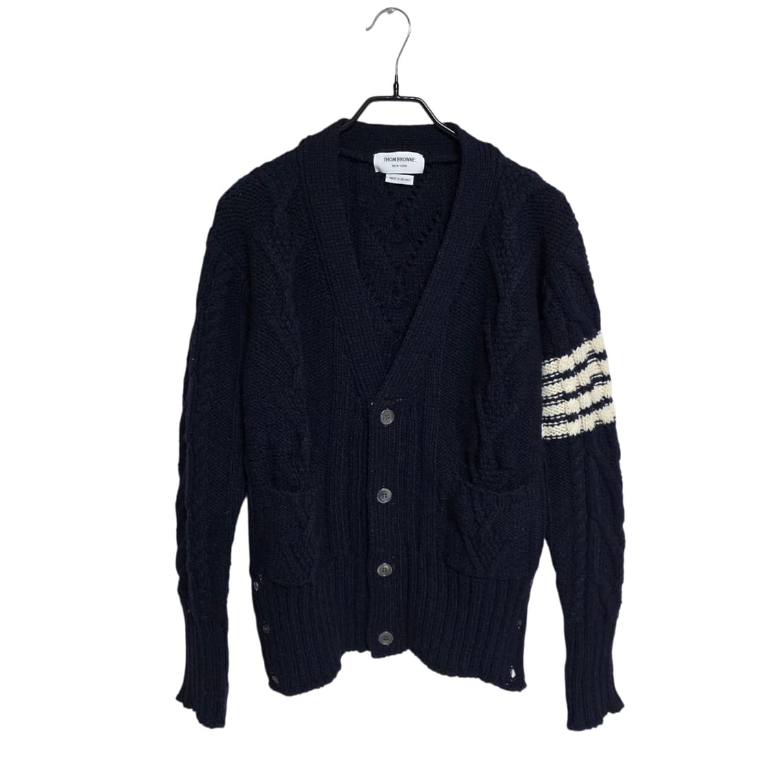 톰브라운 4바 모헤어 아란 케이블 가디건 상품이미지1