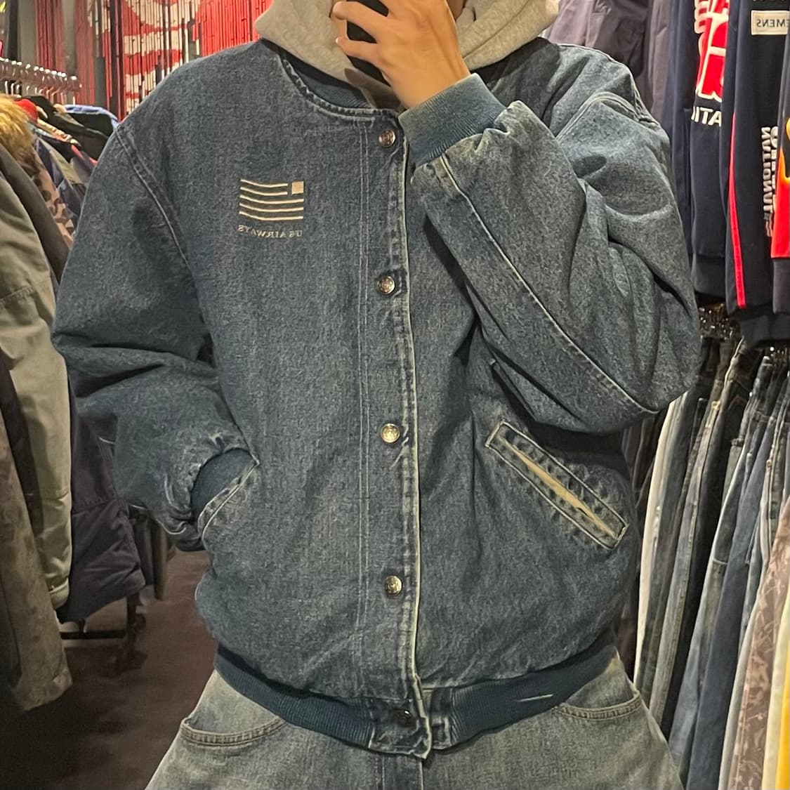 [IM] VTG 데님 바시티 자켓 상품이미지2