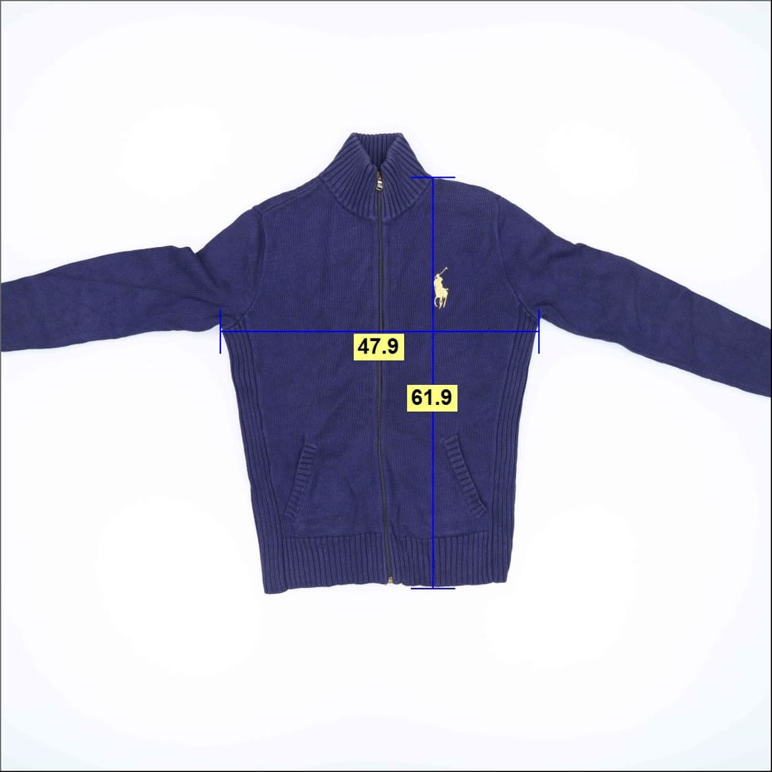 S 폴로 여성 빅포니 니트집업 0318H1 상품이미지6