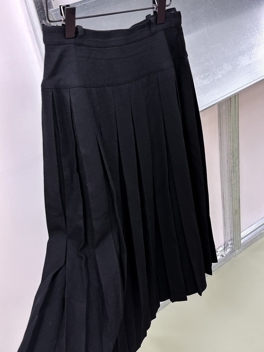 black wool pleats skirt 상품이미지4