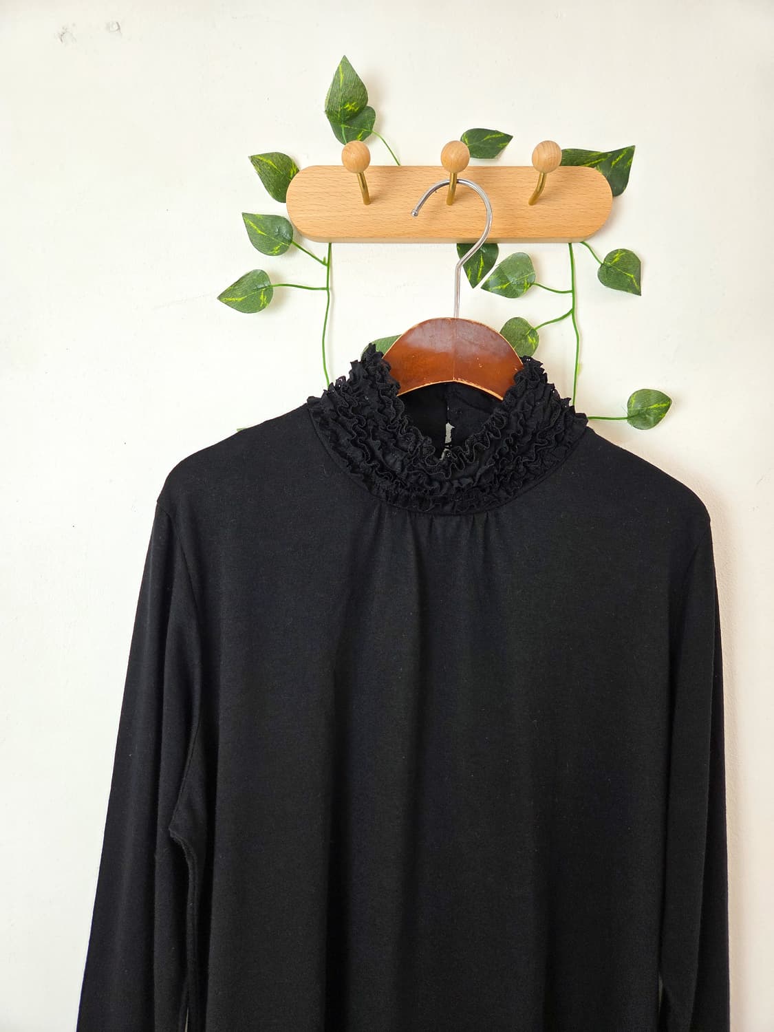 레이스 포인트 목폴라 슬리브 [빅사이즈] 상품이미지2