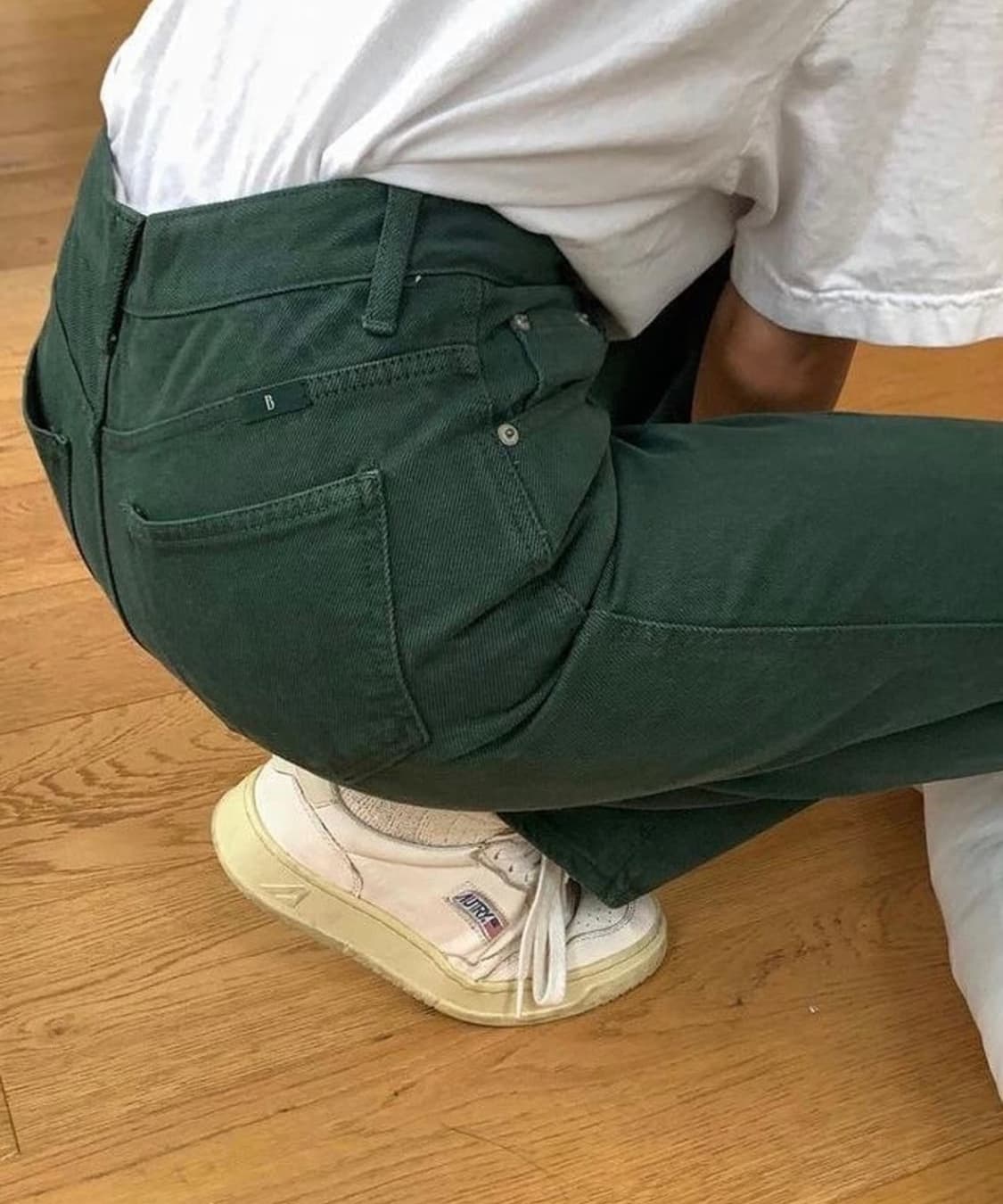 더바넷 그린 볼리드 데님 팬츠 상품이미지3