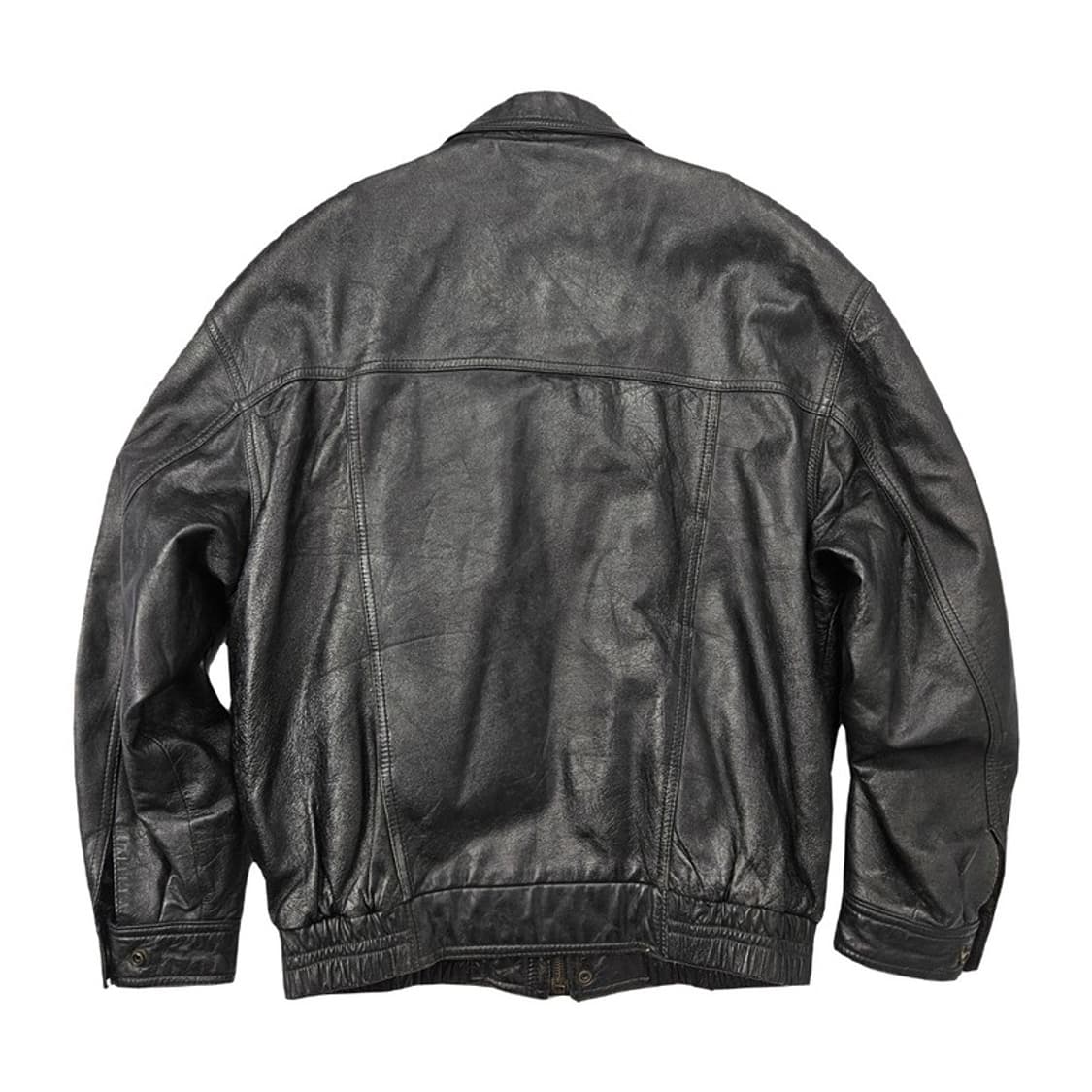 SALVATORE 리얼레더 봄버 자켓 L  상품이미지2