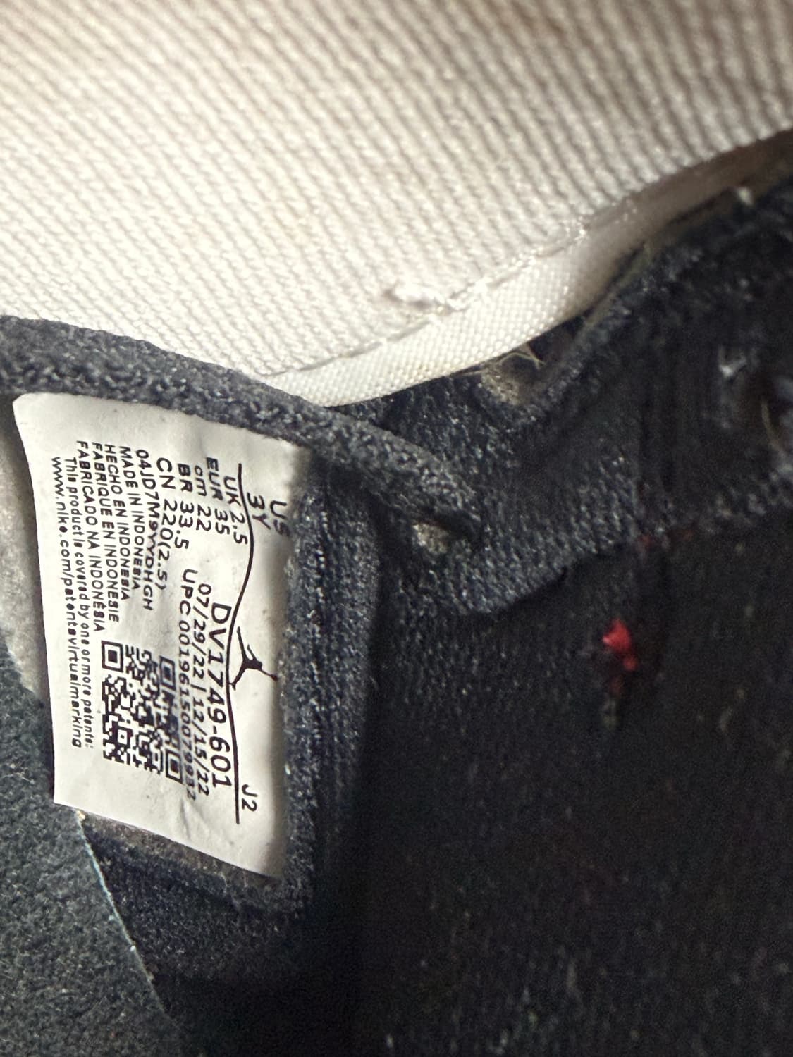 Nike Dunk High White Red Black 220 상품이미지7