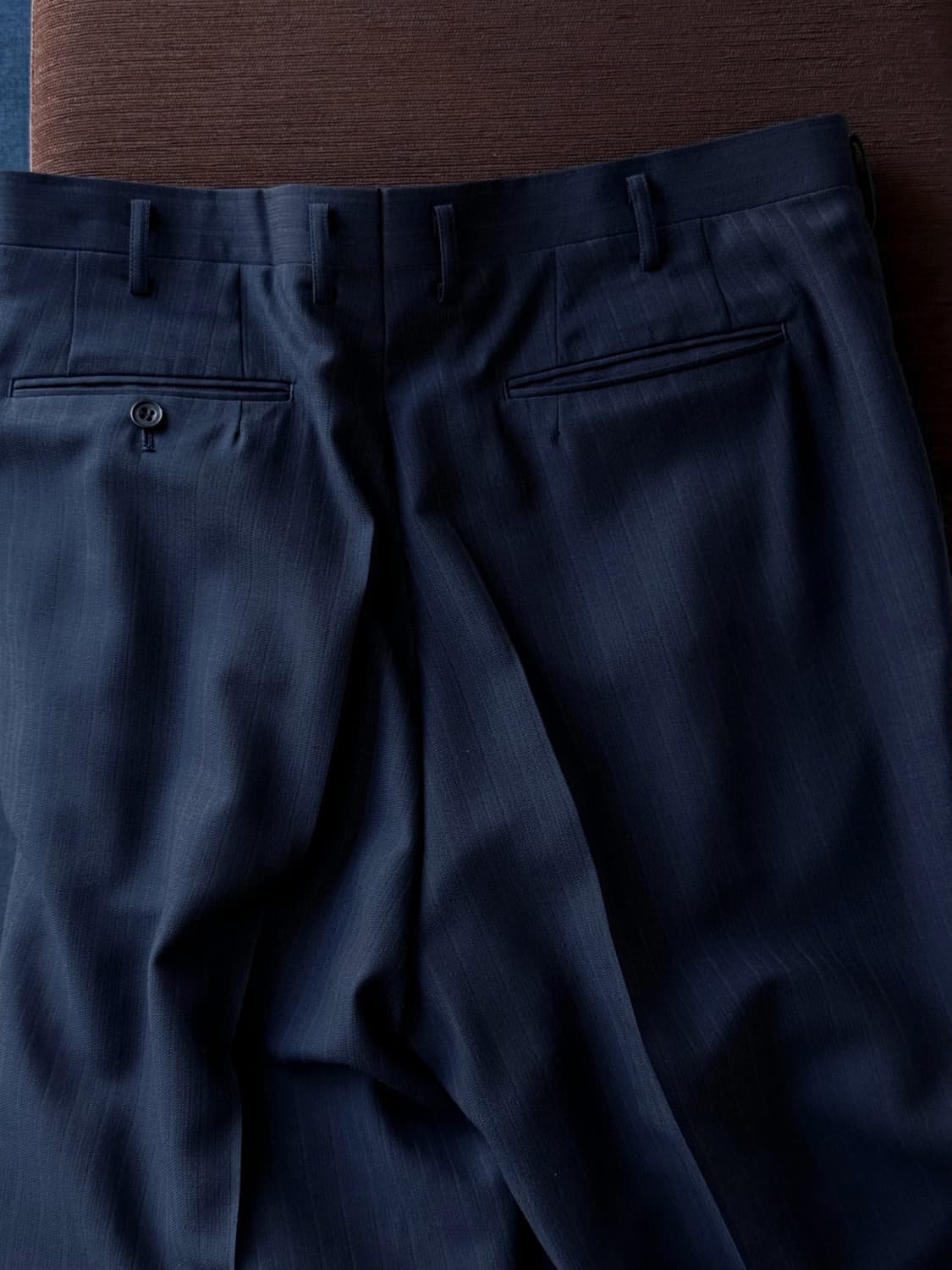 Design stripe 2 pleats wide trouser 상품이미지5
