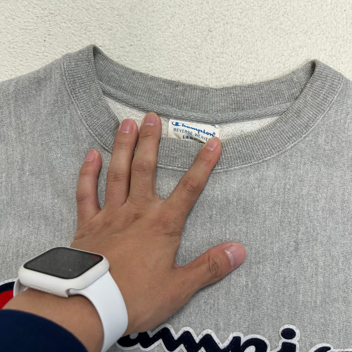 Champion reverse weave gray sweatshirt 상품이미지7