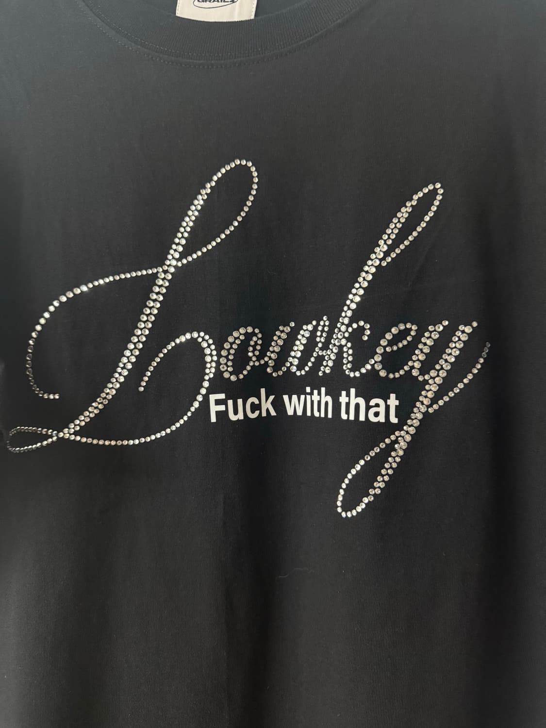 그레일즈 Fuck With That  큐빅자수 반팔티 상품이미지4