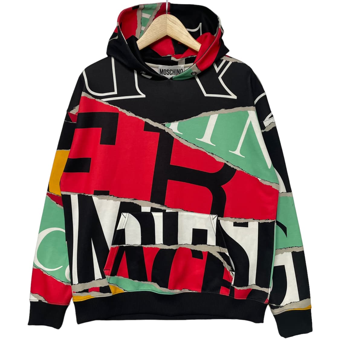 모스키노 꾸띄르 Ripped palper 프린팅 후드티 상품이미지2