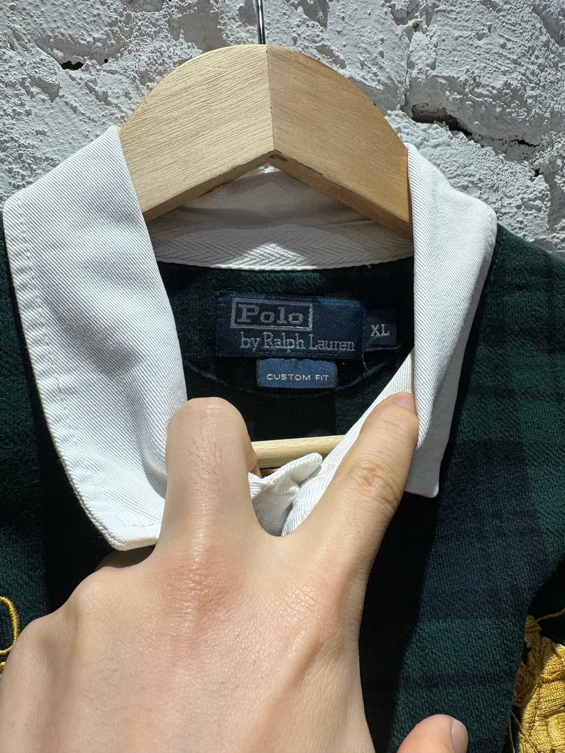 폴로 블랙워치 빅포니 카라 럭비티셔츠 상품이미지6