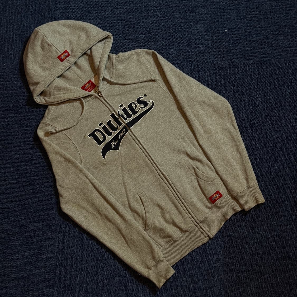 디키즈 기모 후드집업 그레이 상품이미지1