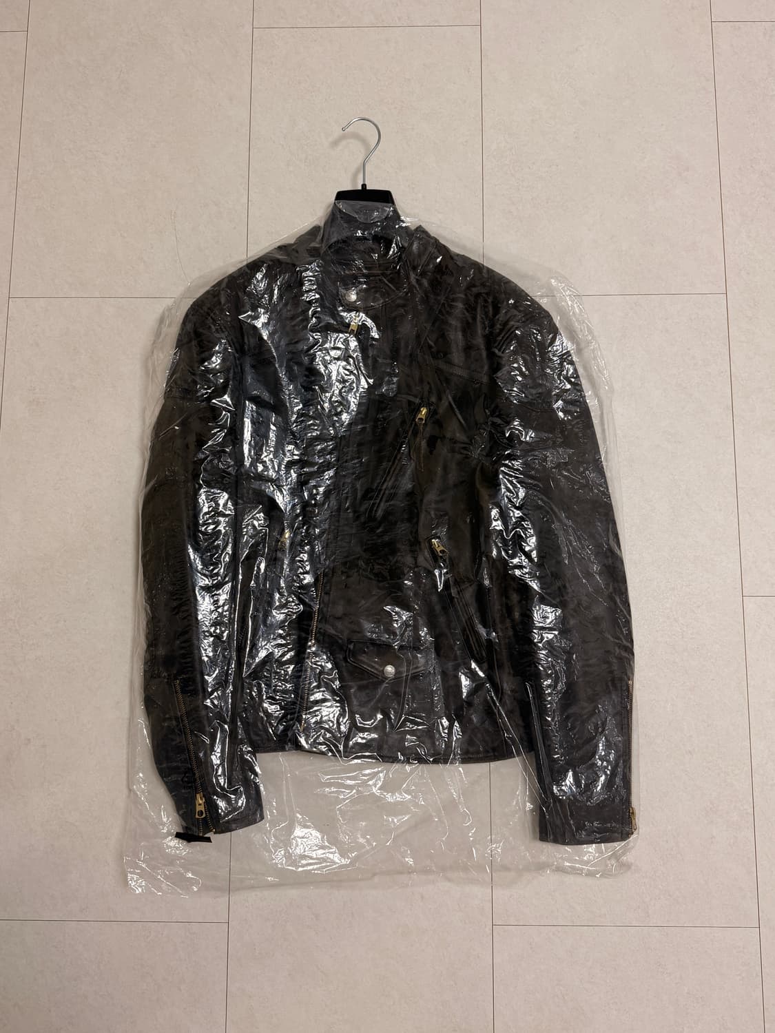 RRL (더블알엘) 싱글 모터사이클 레더 자켓 - L 사이즈 (새 제품) 상품이미지5