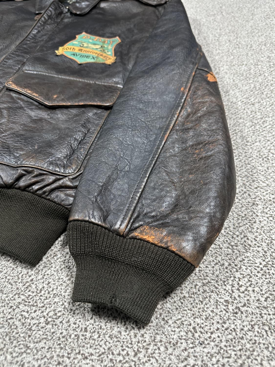 아비렉스 노르망디 a-2 레더자켓 M 상품이미지5