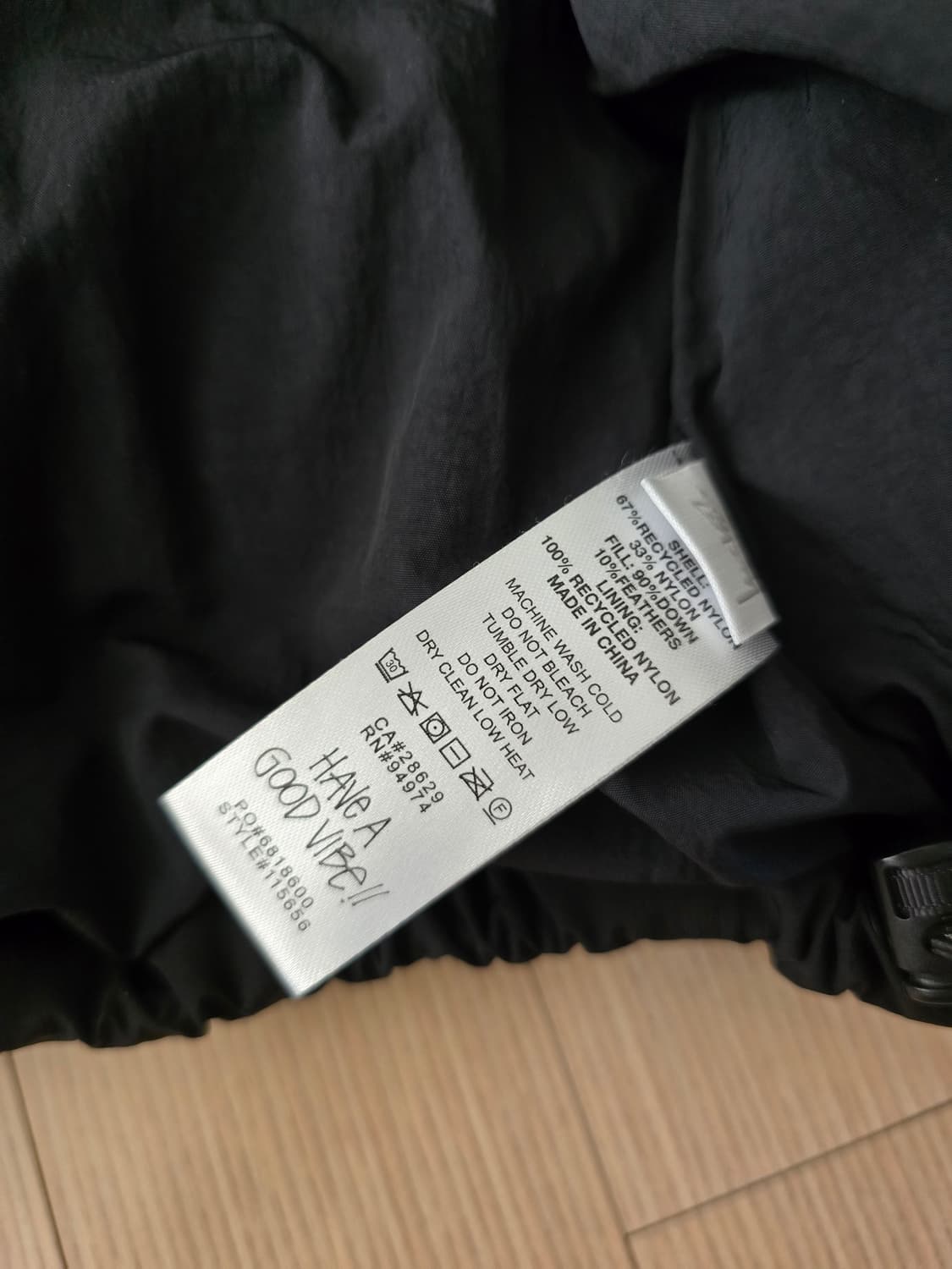 스투시 립스탑 다운 퍼퍼 자켓 블랙 22FW 상품이미지9