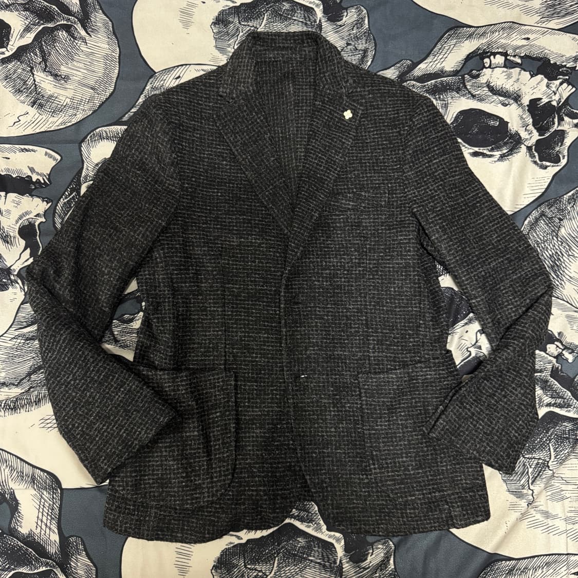 빠니깔레 블랙 울체크 자켓 XL사이즈 상품이미지9