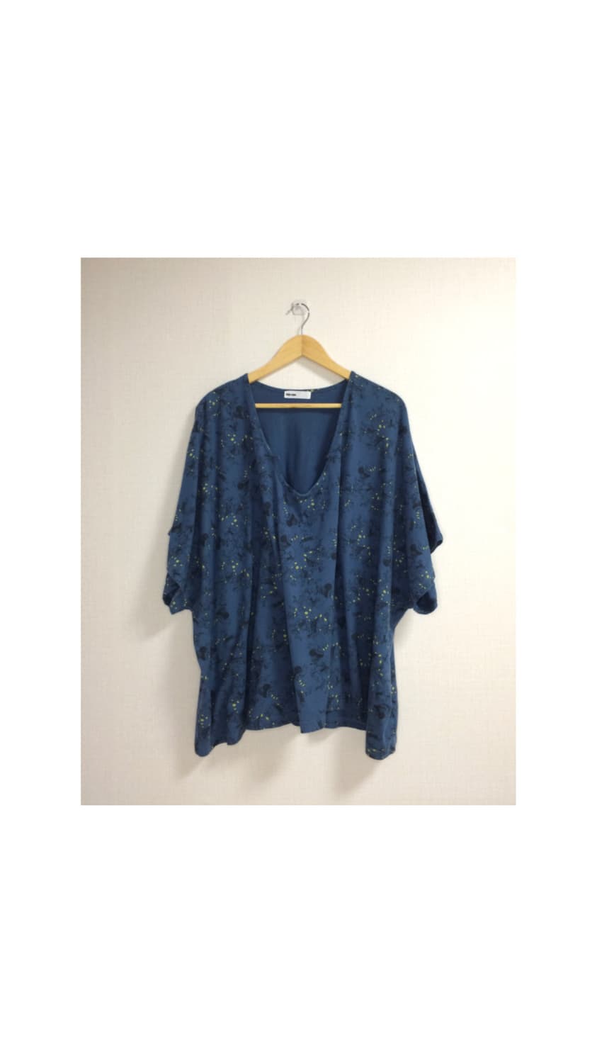 Ne-net 네넷냐 블루 프린팅 박시 티셔츠 상품이미지4