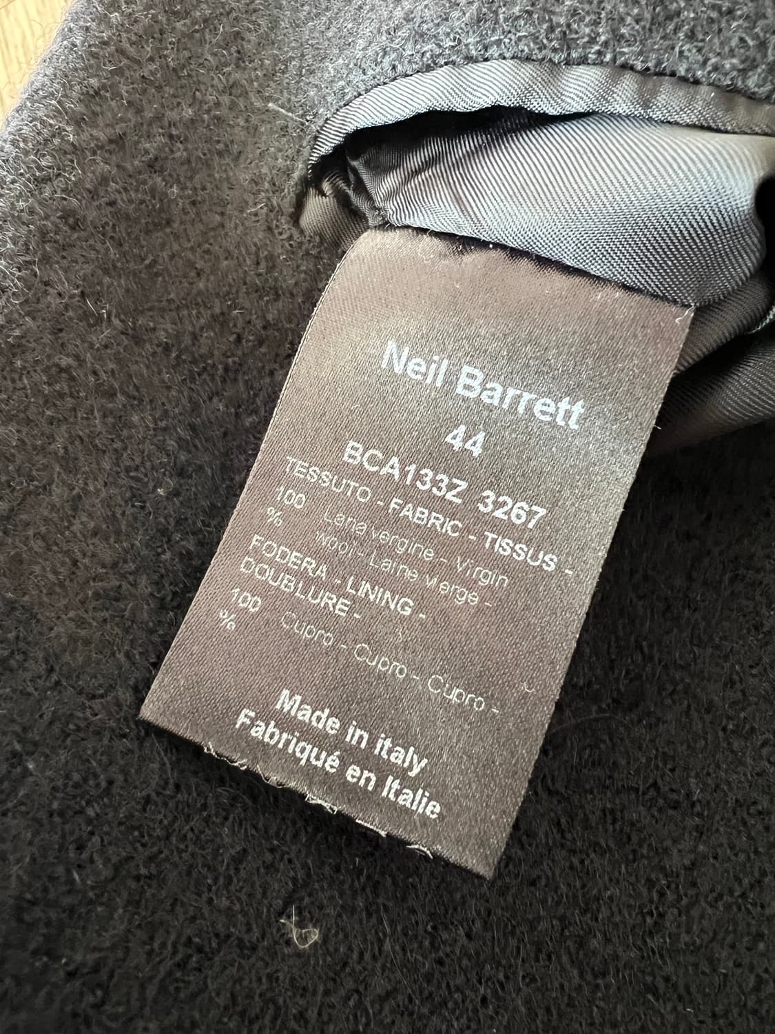 Neil barrett wool coat 상품이미지4