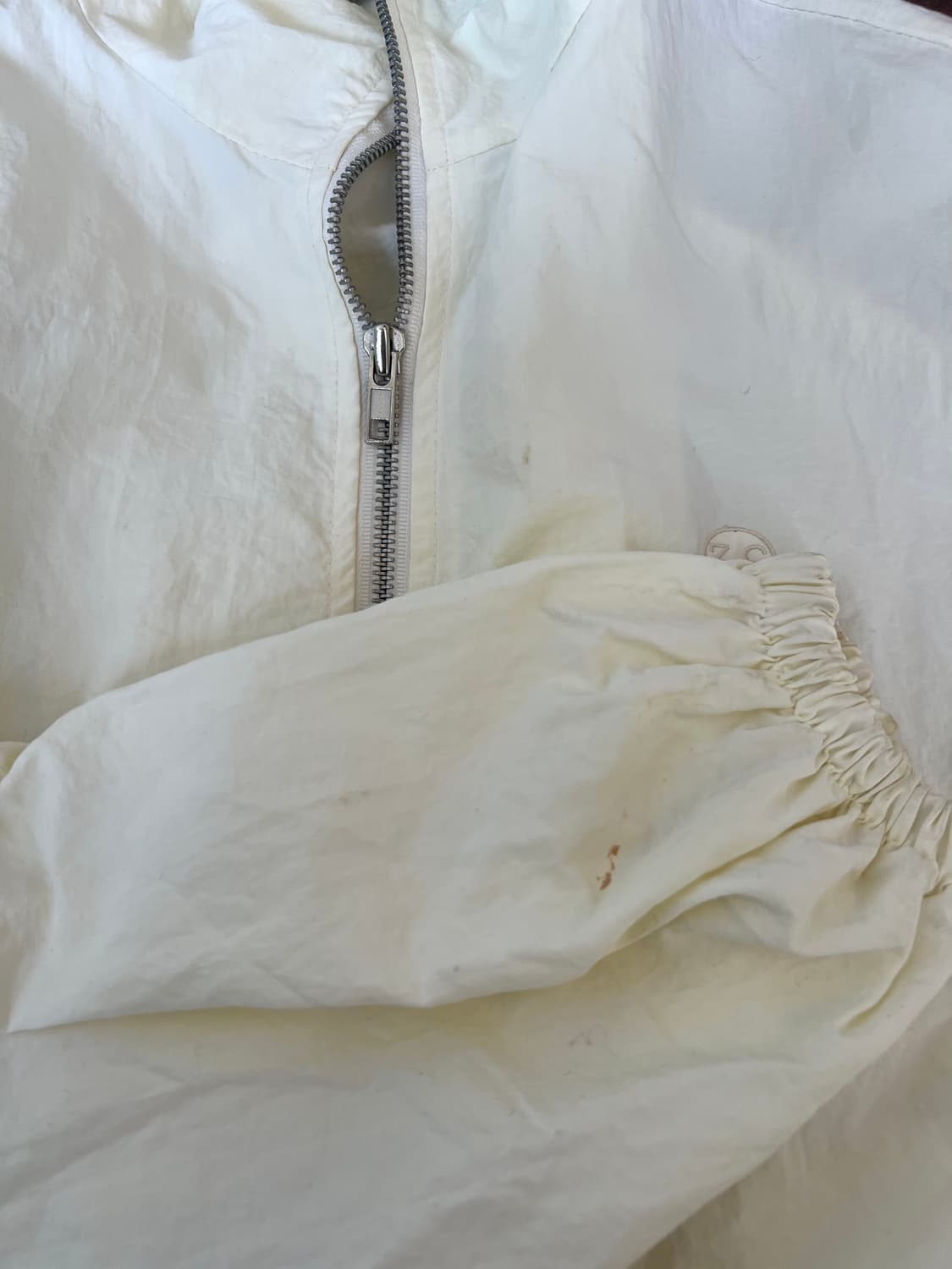 3.3필드트립 여성 크림아이보리 바람막이점퍼 셔링크롭자켓 상품이미지9