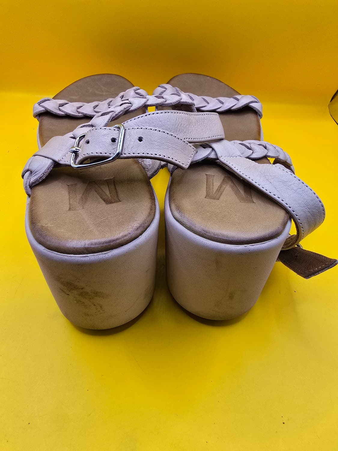 미소페 가죽 웨지샌들 230 / 약 6.5cm 상품이미지2