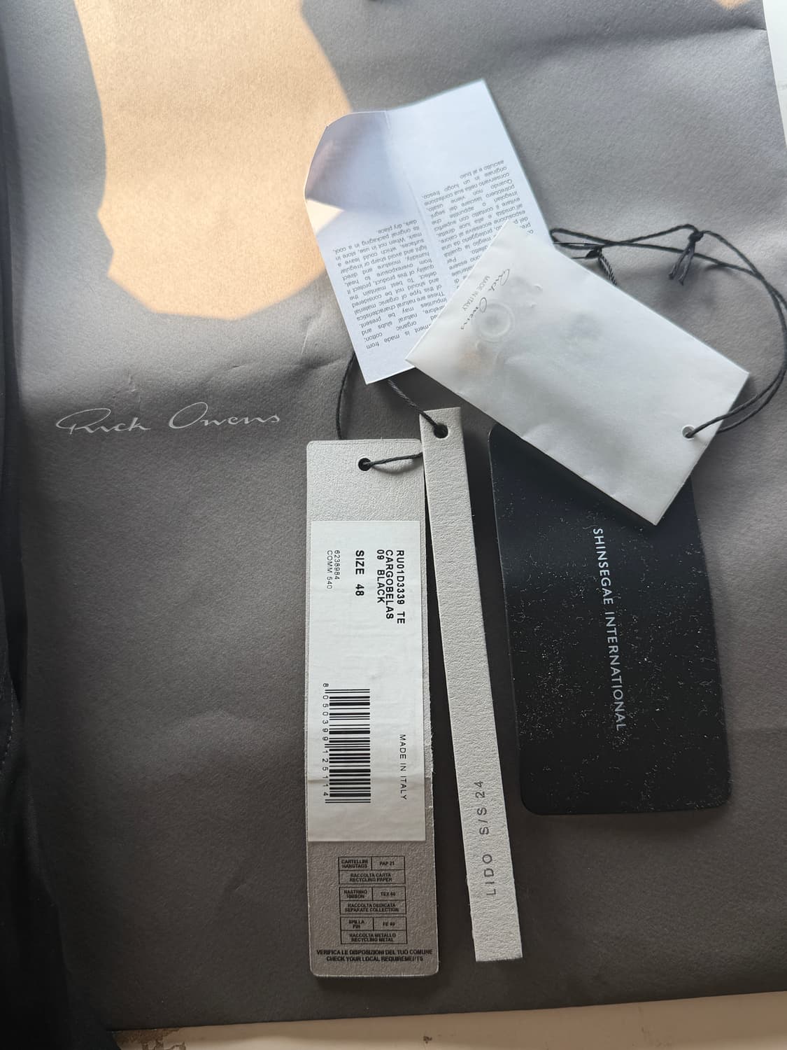 [릭오웬스] 할리우드 카고바라 카고 팬츠 상품이미지5