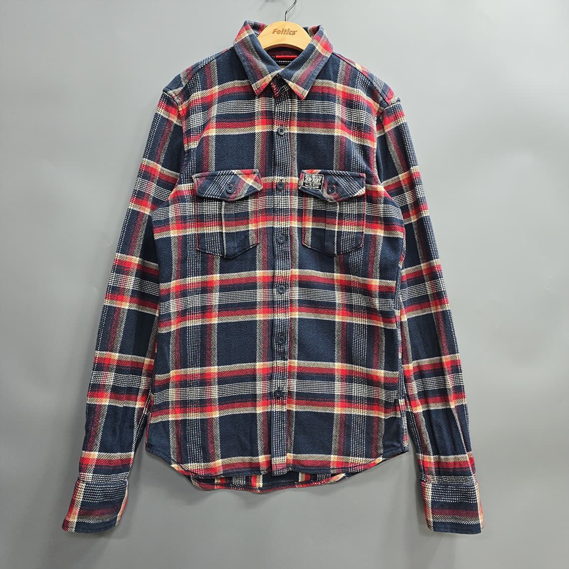 슈퍼드라이(SUPERDRY) 체크 셔츠 L 상품이미지1