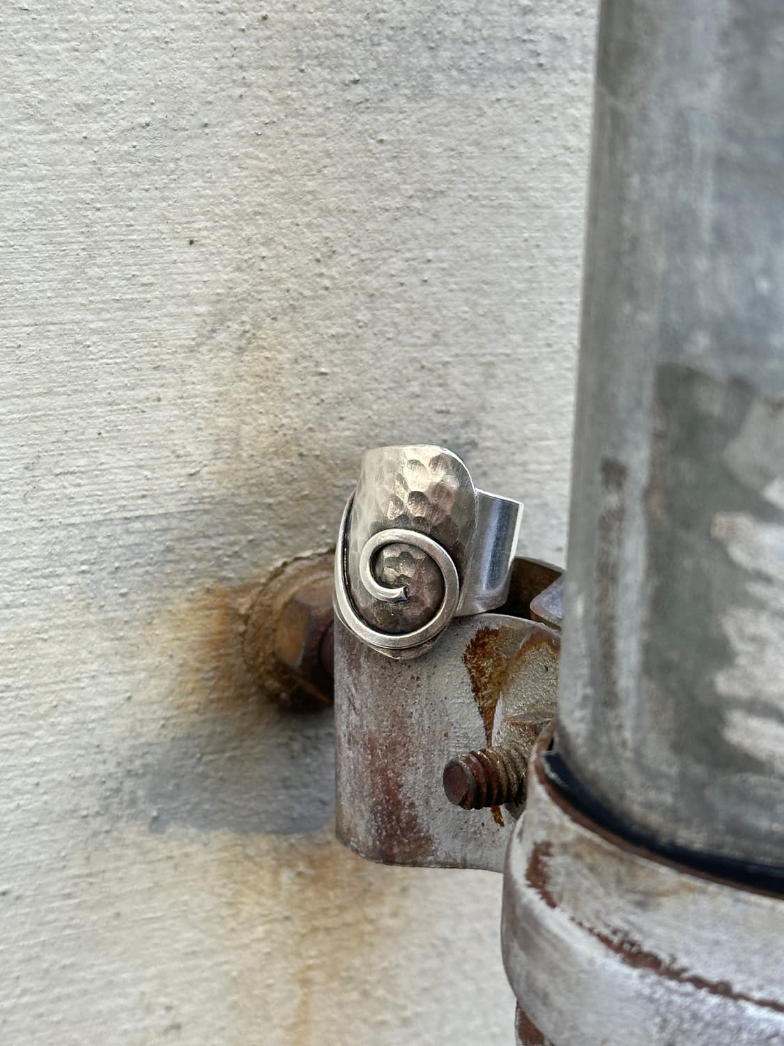 Handcrafted Karen Silver Hammered Ring🌀 상품이미지2