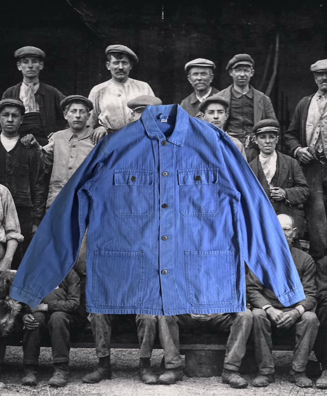 올드 빈티지 HBT 프렌치 워크자켓 상품이미지1