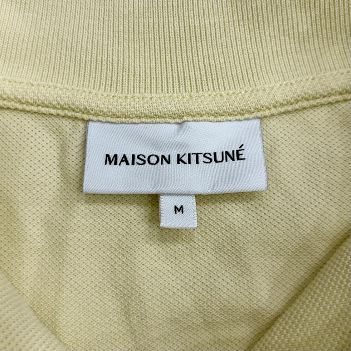 메종키츠네 24SS 여자 여성 우먼스 옐로우 폭스 반팔 카라 티셔츠 M 상품이미지4
