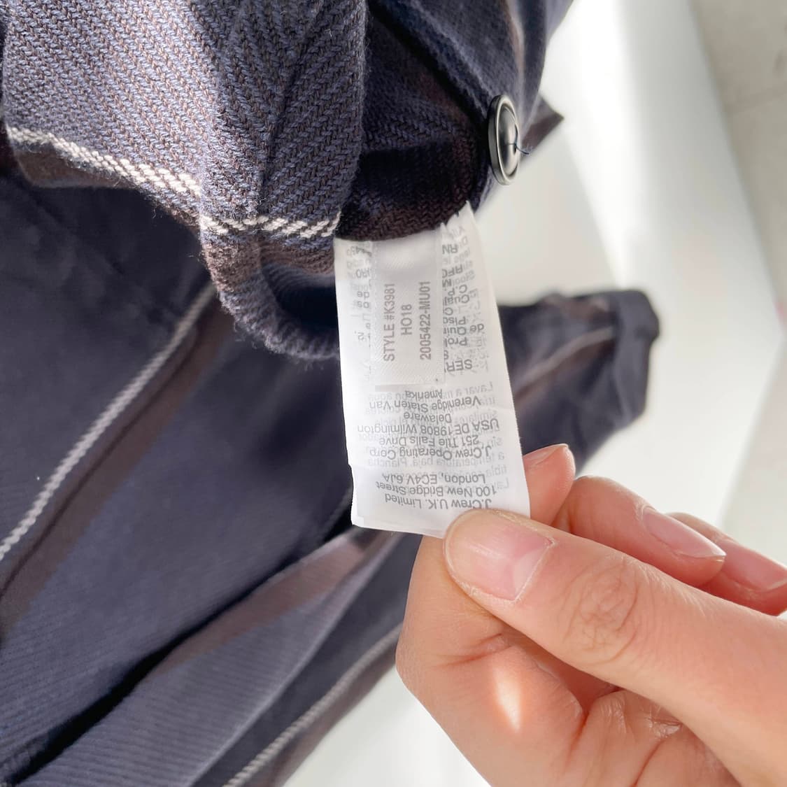 F2 데스티네이션X제이크루 투포켓 스트라이프 워크 셔츠 L사이즈 상품이미지5