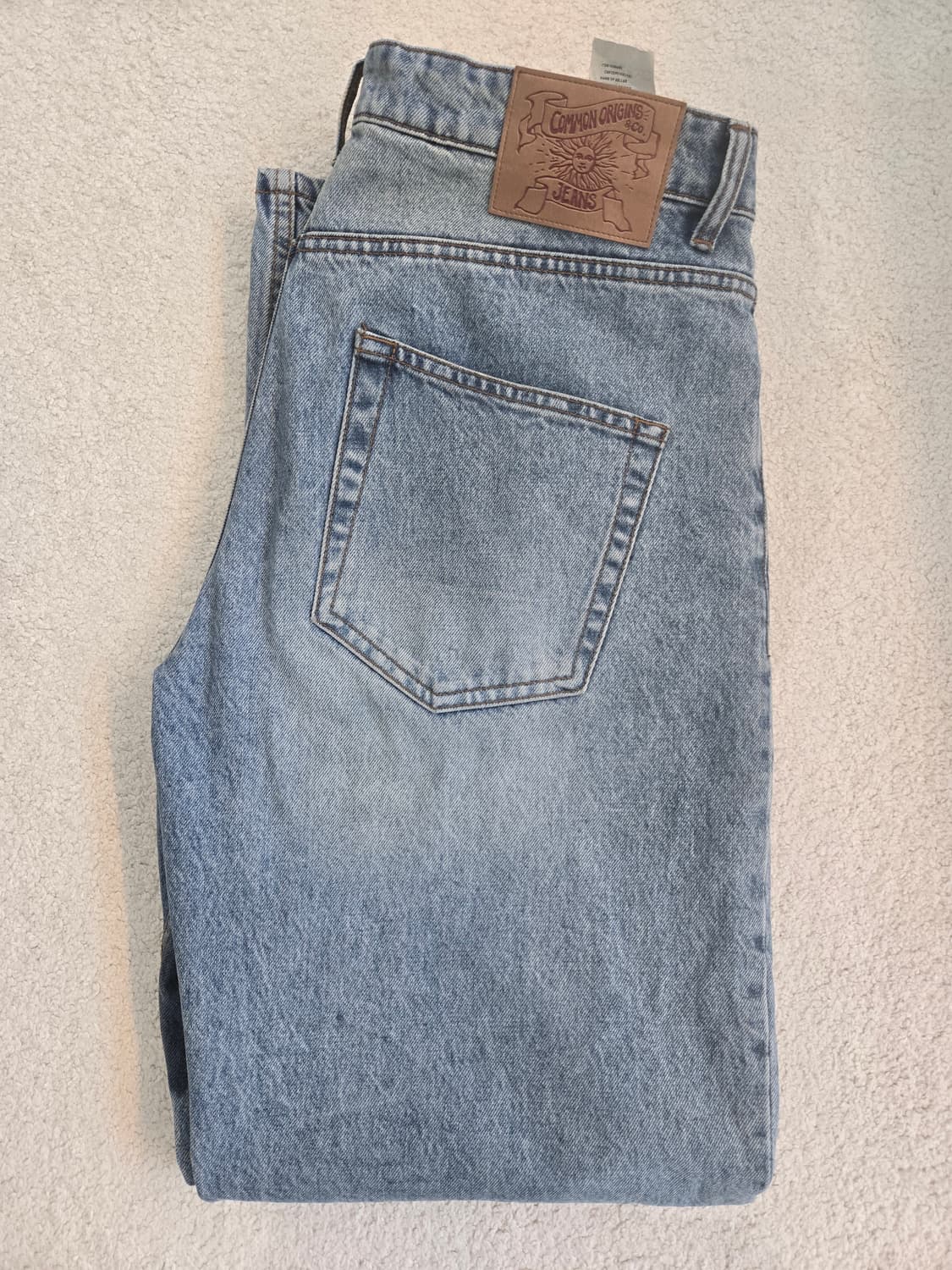 쿠어 더스티 엠보 워시드 데님/M 상품이미지1