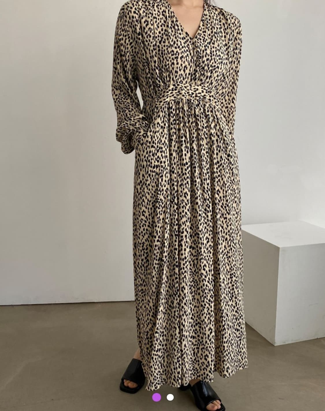 (새상품) 레오파드 롱원피스 상품이미지4