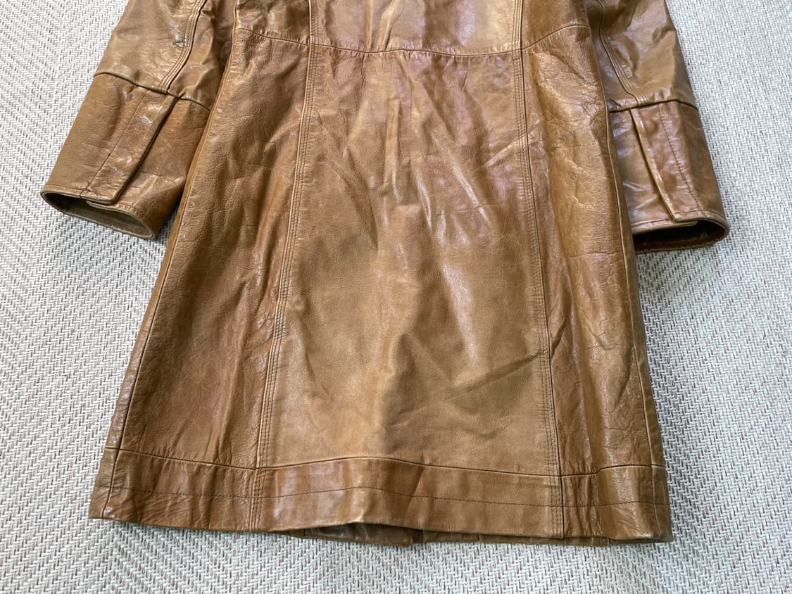 올드 갭 싱글 브레스티드 레더 코트 J03688 상품이미지8