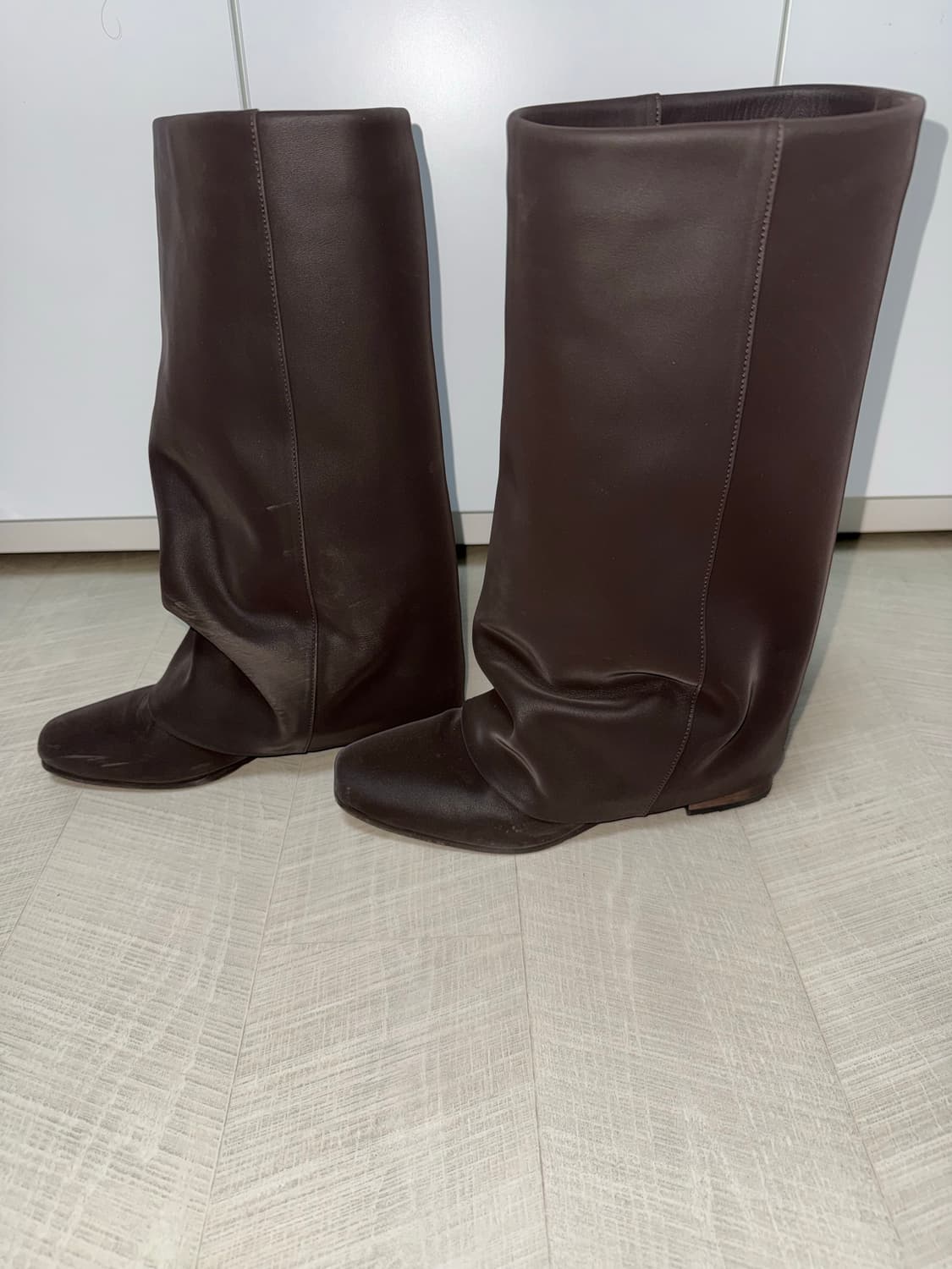 WRINKLE LEATHER BOOTS (DARK BROWN) 245 상품이미지6