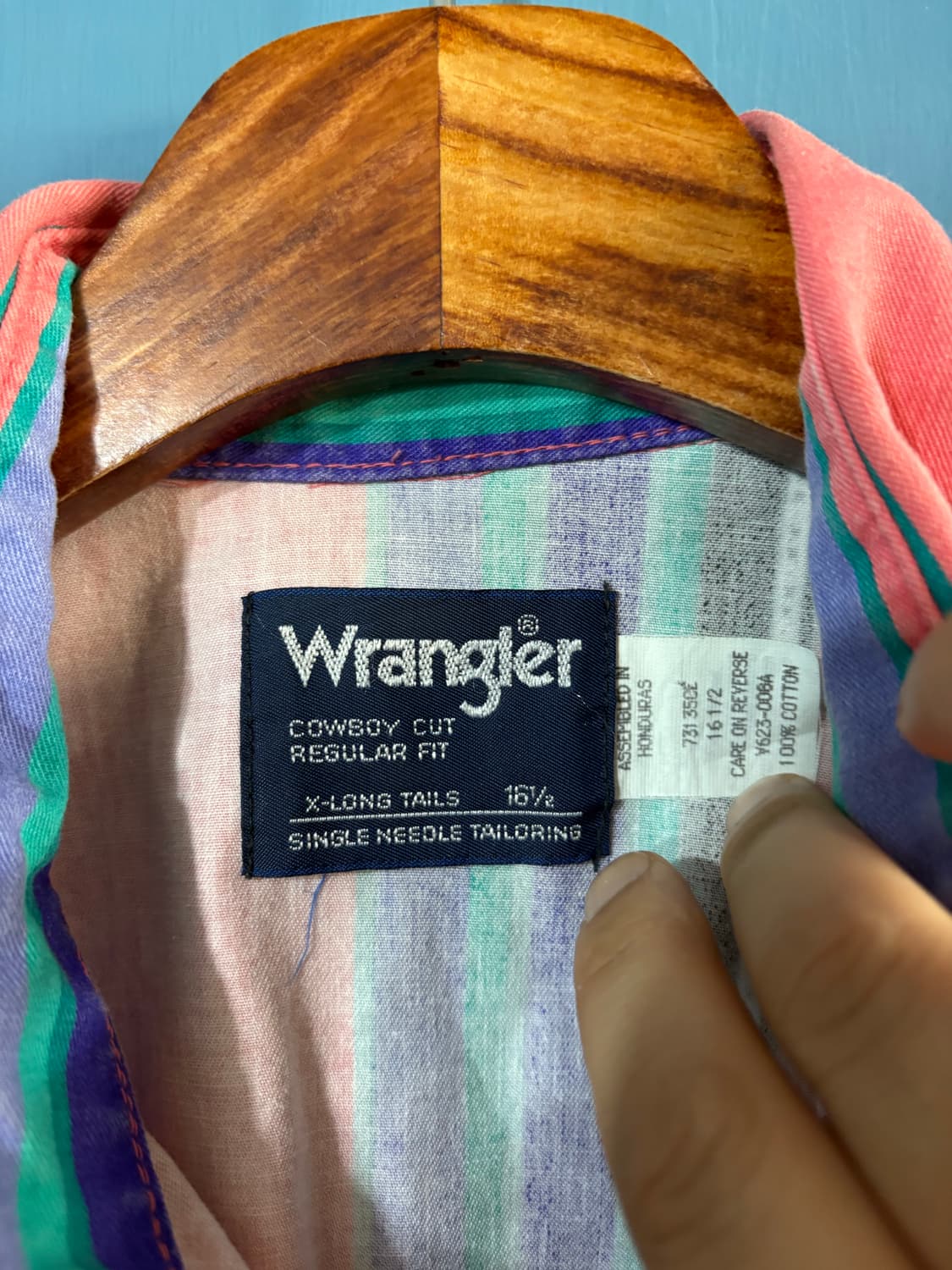 90‘s Wrangler Brush popper Western Shirt 상품이미지5