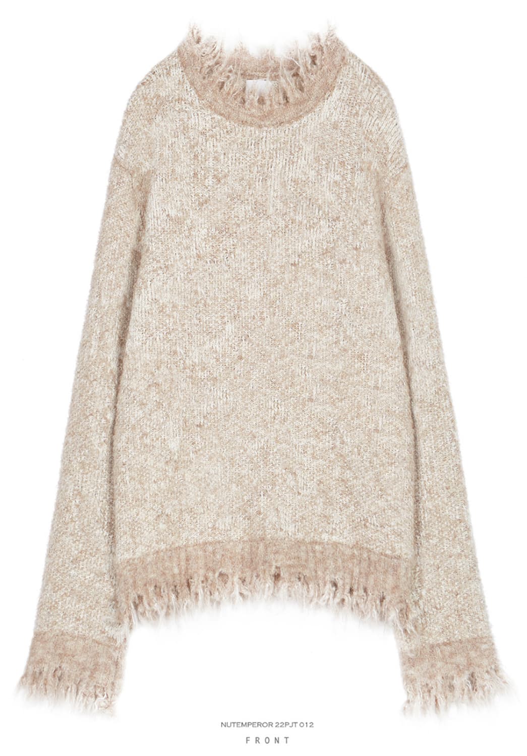 NUTEMPEROR 리버시블 디스트로이드 롱슬리브 니트 상품이미지4