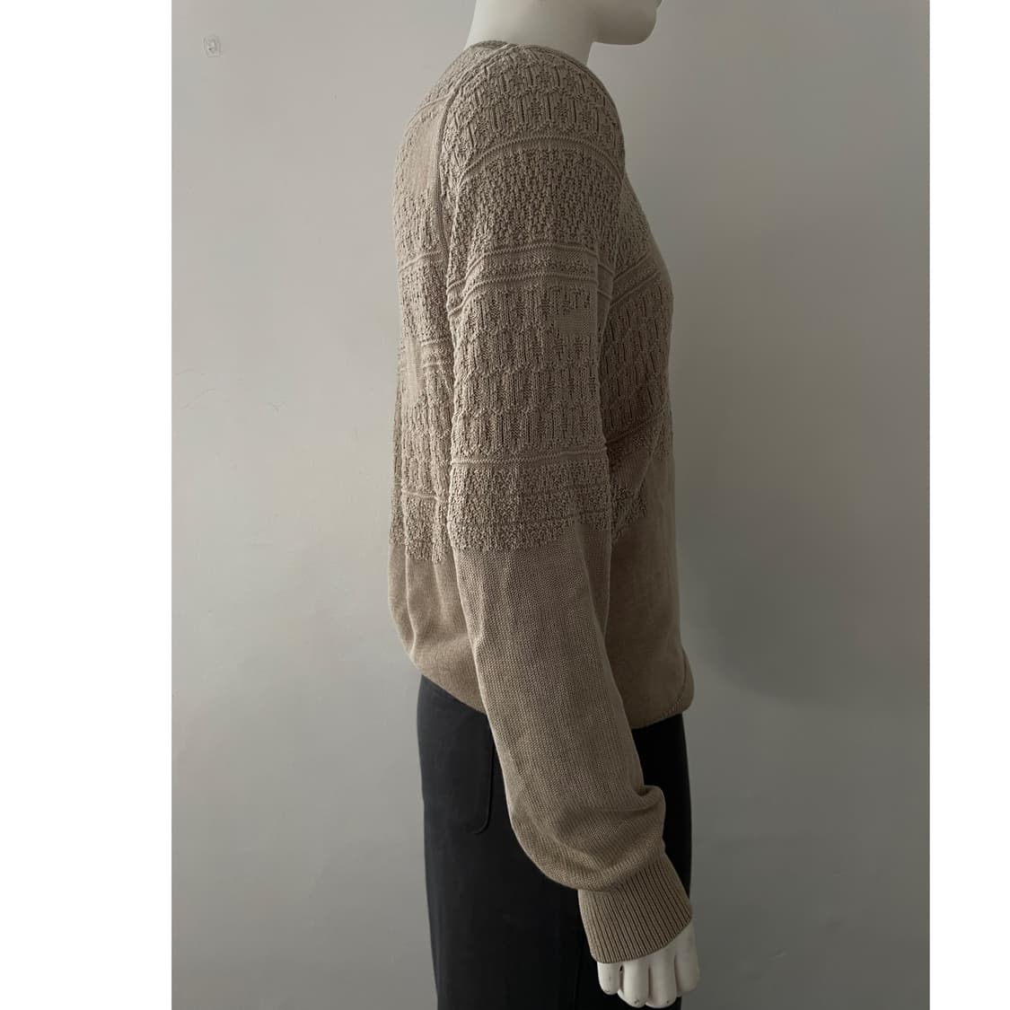 v neck pattern knit 상품이미지2