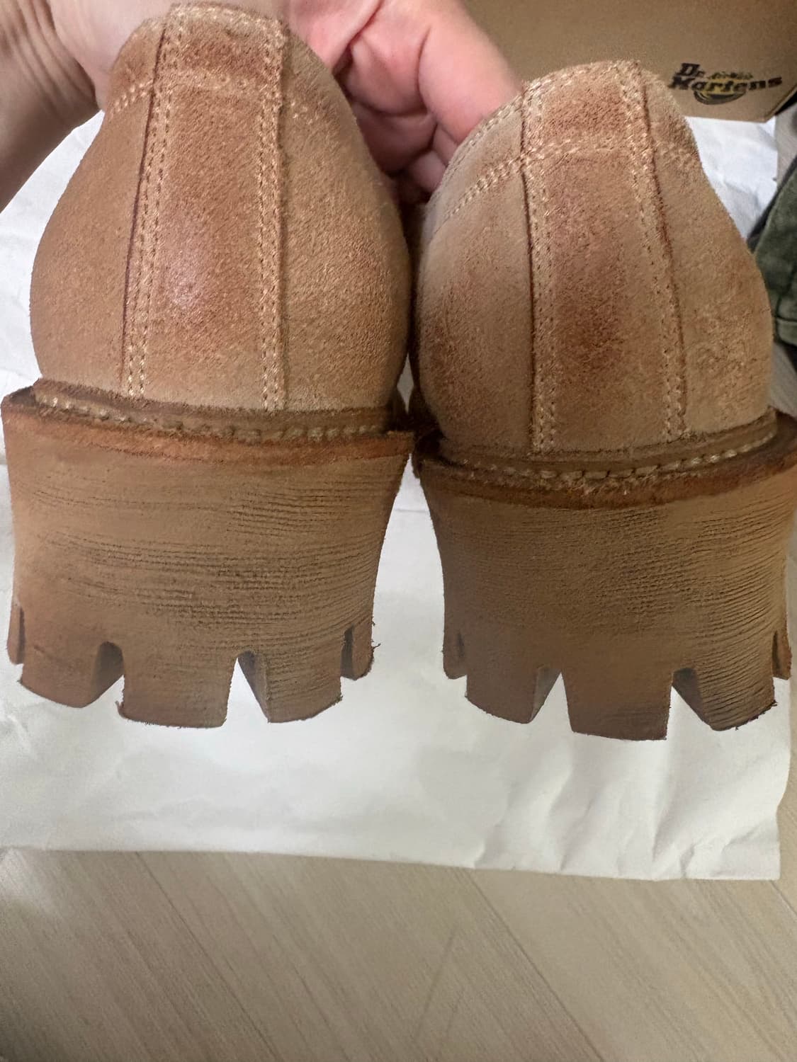 야세 6.5cm 페더 코만도솔 스웨이드 더비슈즈 250 상품이미지5