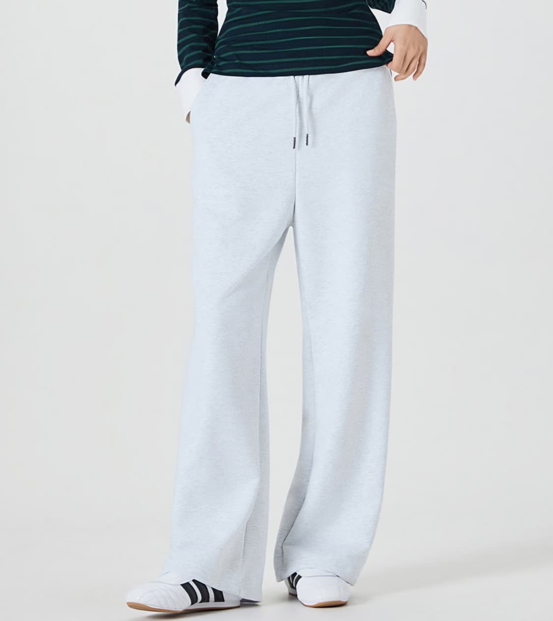 미쏘 와이드 스웻팬츠_MIWTMFT31A 차콜 s 상품이미지2