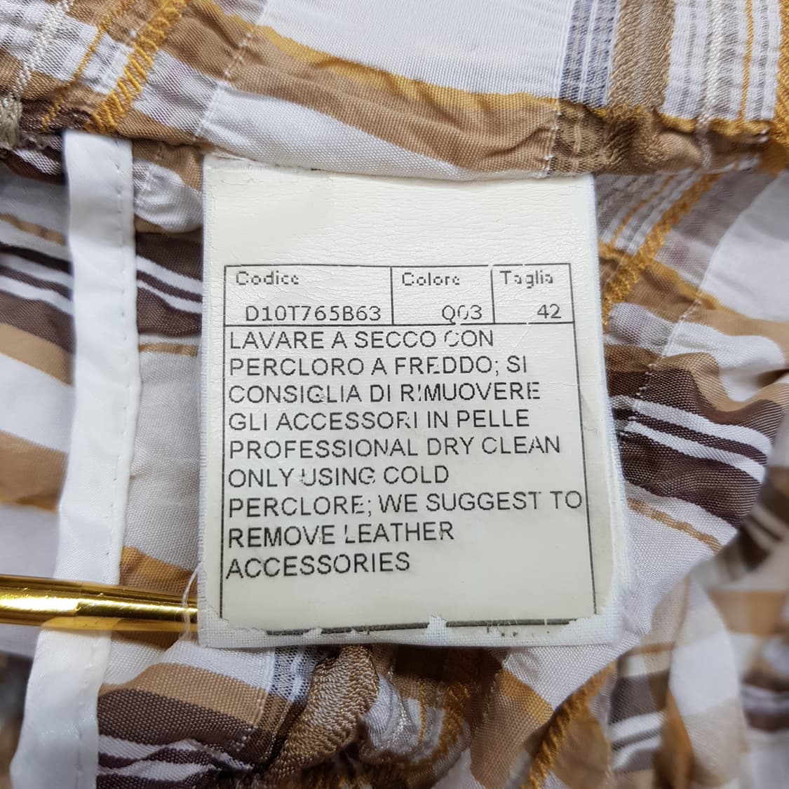 에르마노 설비노 체크 텍스처 트렌치 코트 IT 42사이즈 상품이미지7